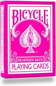 Reversed Pink Playing Cards Bicycle Deck