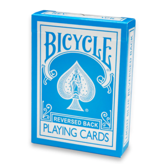 Bicycle reversed lichtblauw speelkaarten