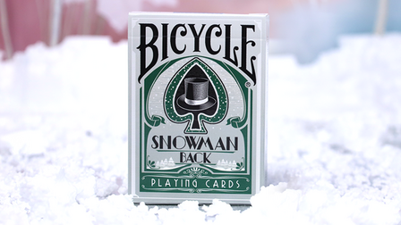 Bicycle Snowman (Groen) Playing Cards