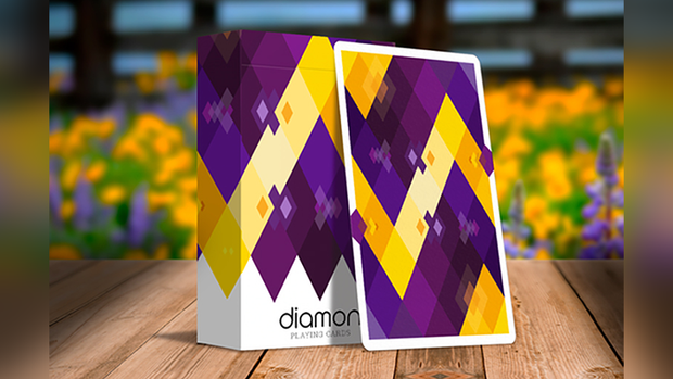 Diamon Playing Cards No 14 Purple Star Playing Cards