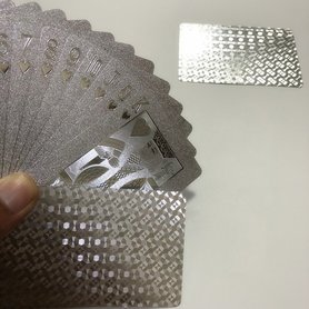 Zilveren speelkaarten 